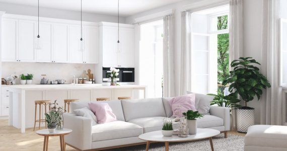 Jakie meble wybrać do salonu z aneksem kuchennym