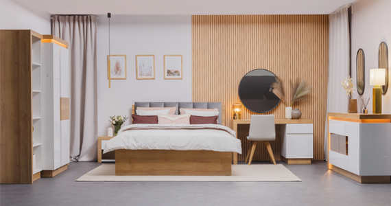 Ponadczasowa i elegancka - zajrzyj do sypialni widzianej oczami Kasi