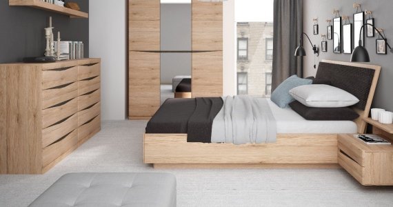 łóżko z szufladami