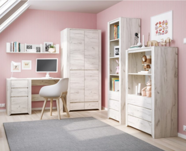 pokój młodzieżowy na poddaszu