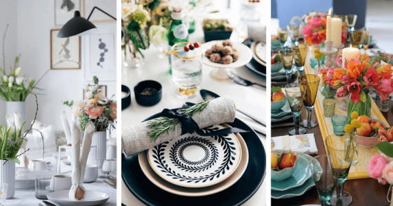 Dekoracje - stół wielkanocny