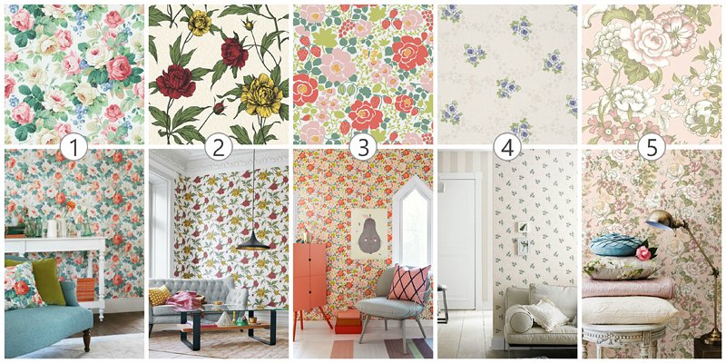 Botaniczne tapety w róże Botaniczne tapety w róże