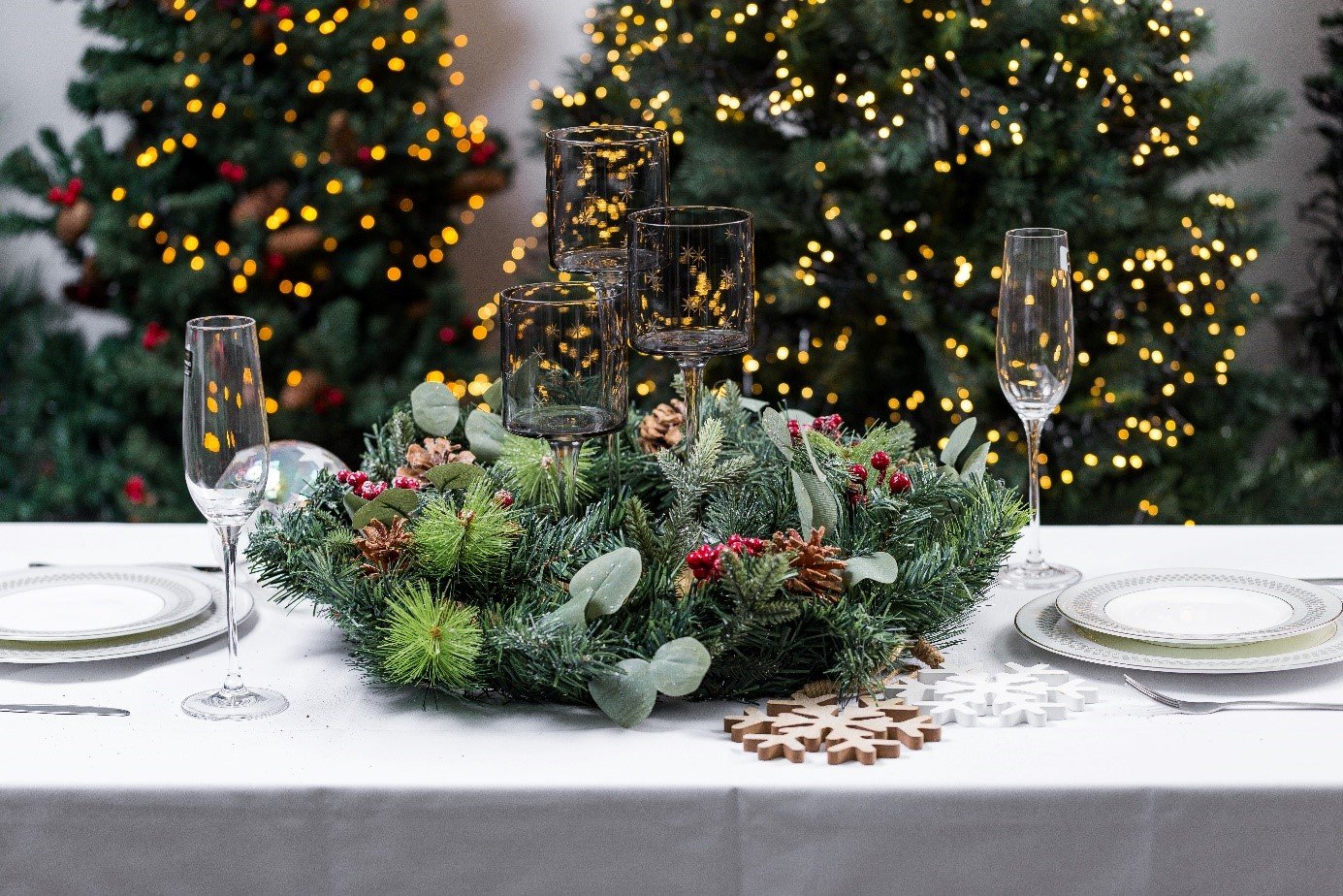 dekoracje stołu wigilijnego