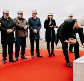 Wmurowanie kamienia węgielnego pod budowę nowego Centrum Dystrybucyjnego