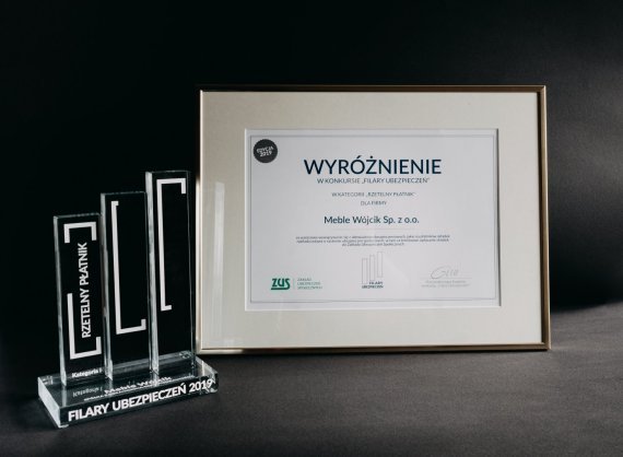Meble Wójcik z nagrodą „Filary Ubezpieczeń”
