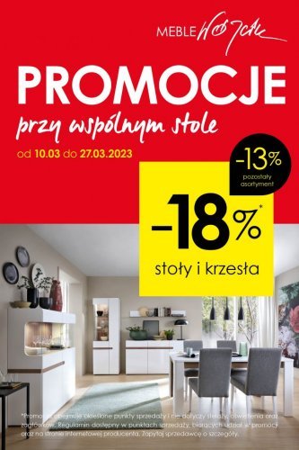 Promocje przy wspólnym stole!