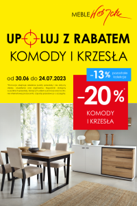 Upoluj z rabatem komody i krzesła