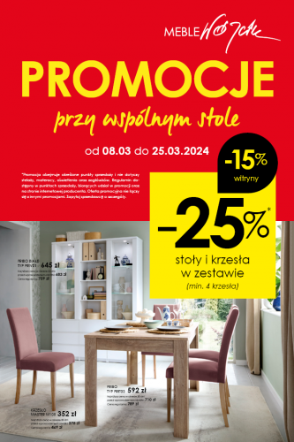 Promocje przy wspólnym stole