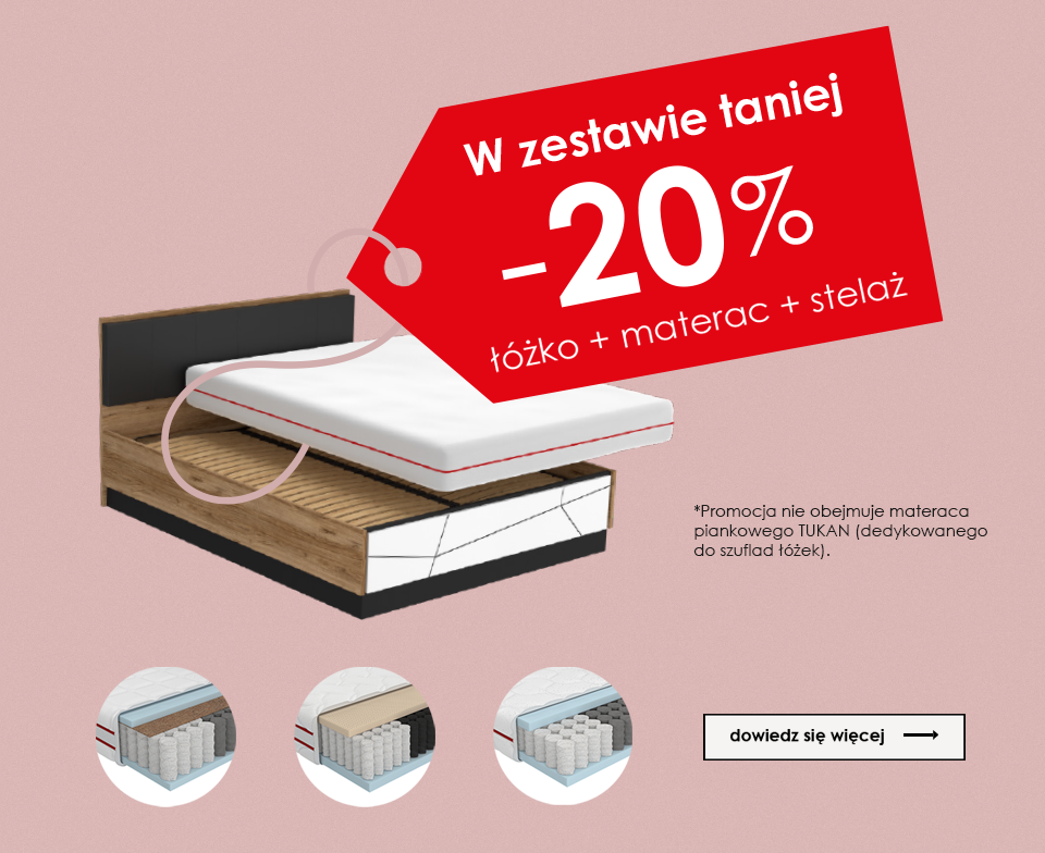 MATERACE - Nowość w ofercie Meble Wójcik!