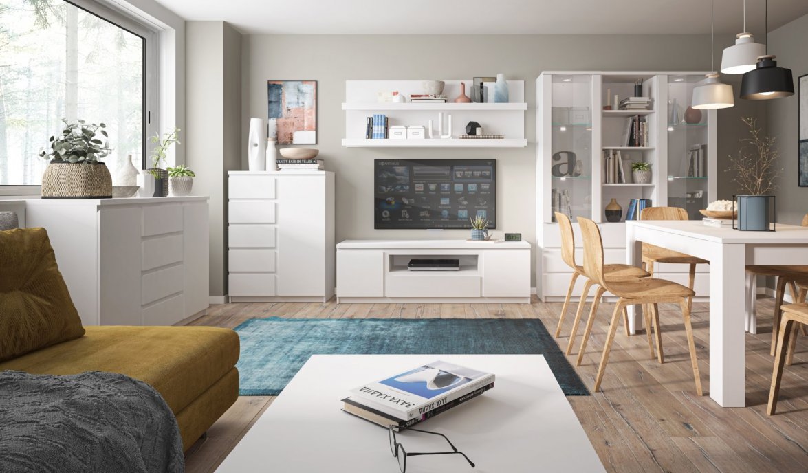 Meble z kolekcji Fribo White
