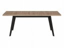 Stol rozkladany prostokatny Jackson Hickory czarne nogi Dlugi rozkladany stol do salonu czarne nogi blat Jackson Hickory
