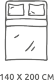 140 x 200 cm