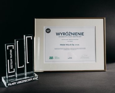 Meble Wójcik з нагородою „Стовпи страхування”