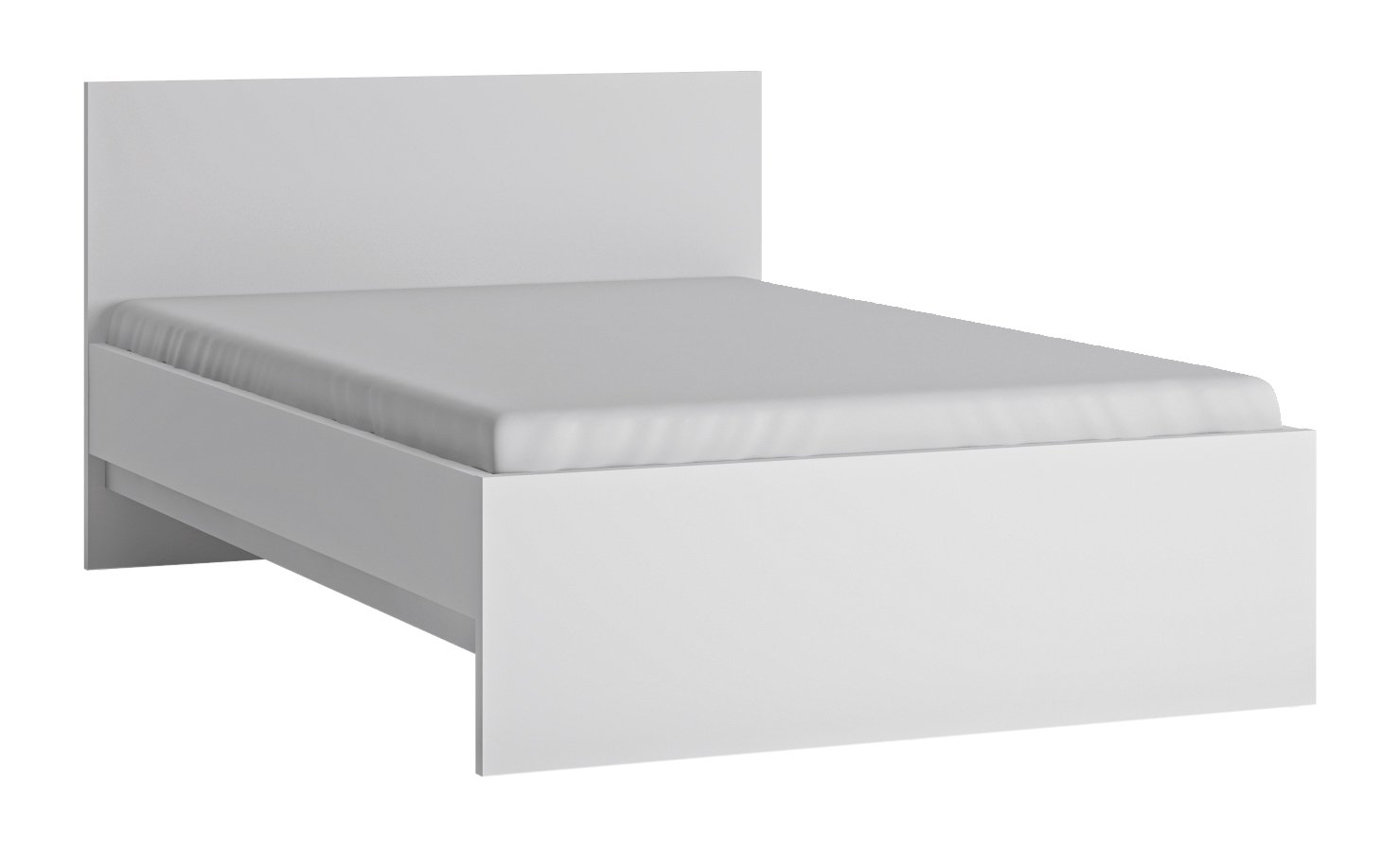 Biale lozko pojedyncze Fribo biale Duze lozko pojedyncze do pokoju nastolatka