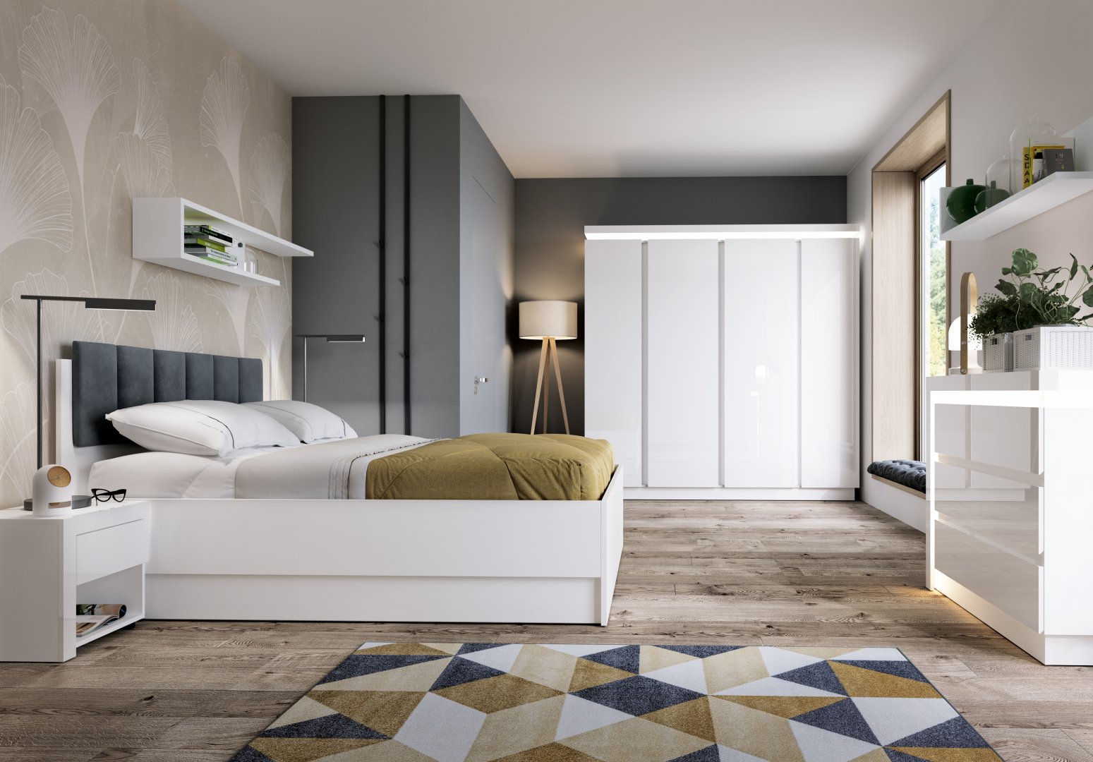 TYP LYOZ04 BETT 160 MIT AUFKLAPPBAREM BETTGESTELL