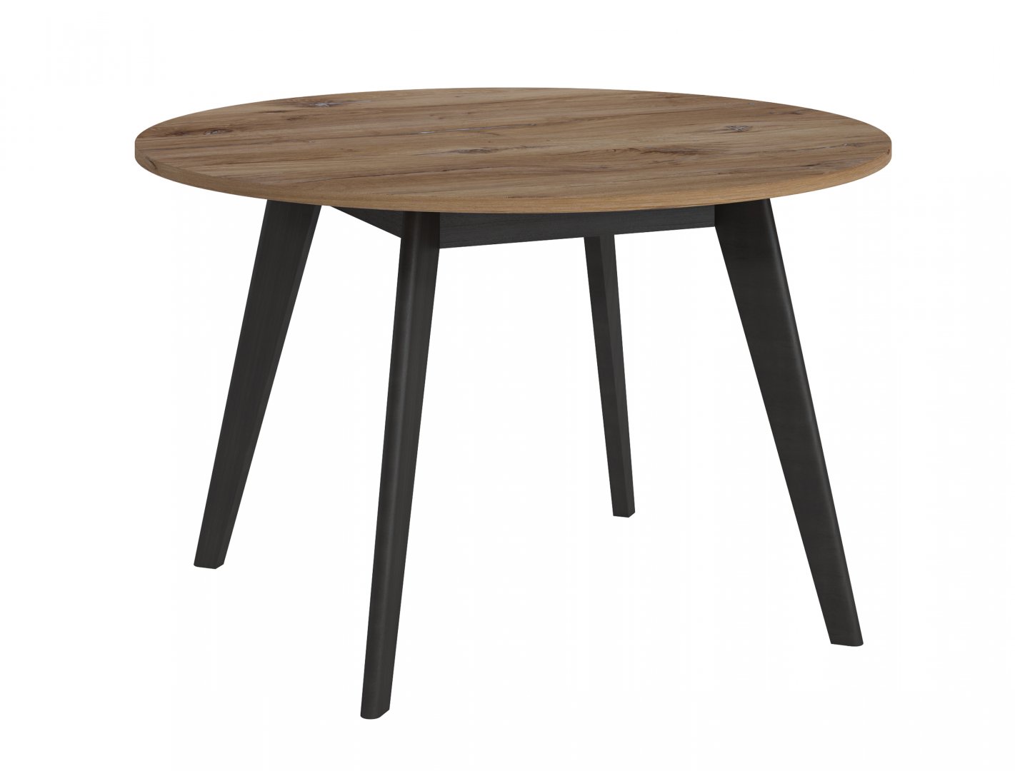 Stol do salonu okragly Rivero Okragly stol do salonu w pieknym dekorze Dab Flagstaff