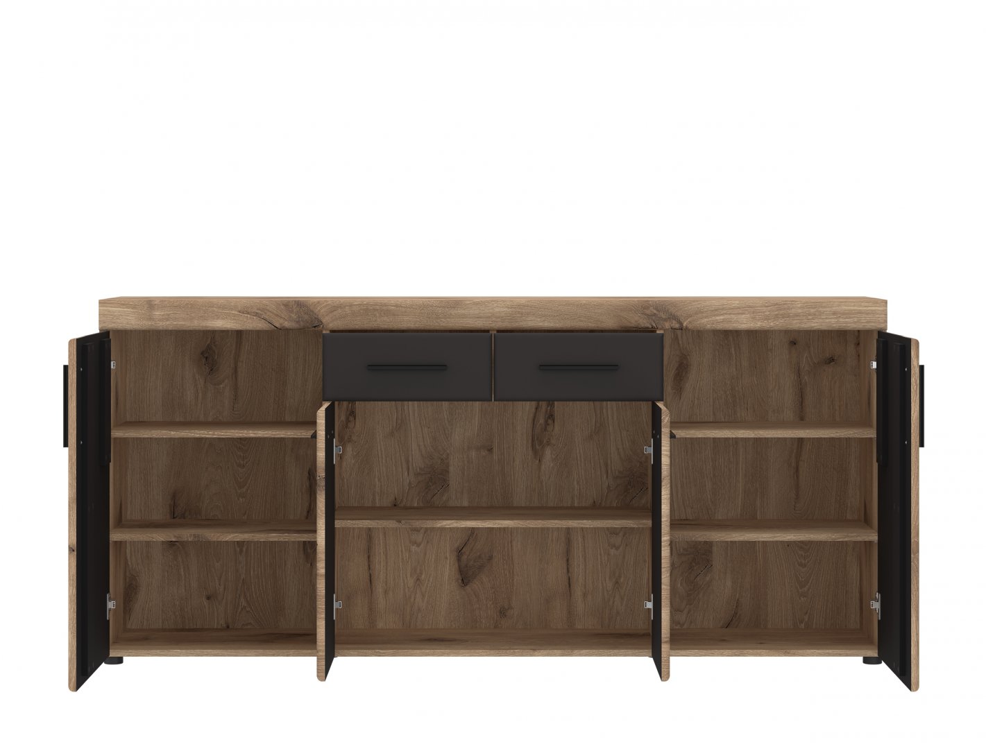Komoda do przechowywania z minimalistycznymi uchwytami Komoda w pieknym wybarwieniu do salonu