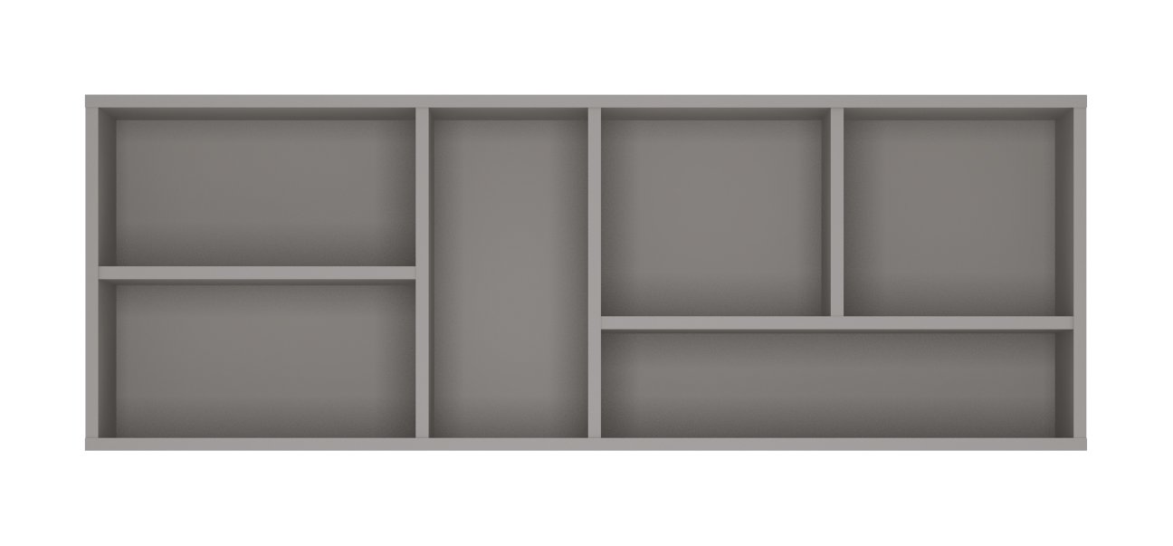 Półka wisząca szara Laser Półka wisząca szara na zabawki Laser