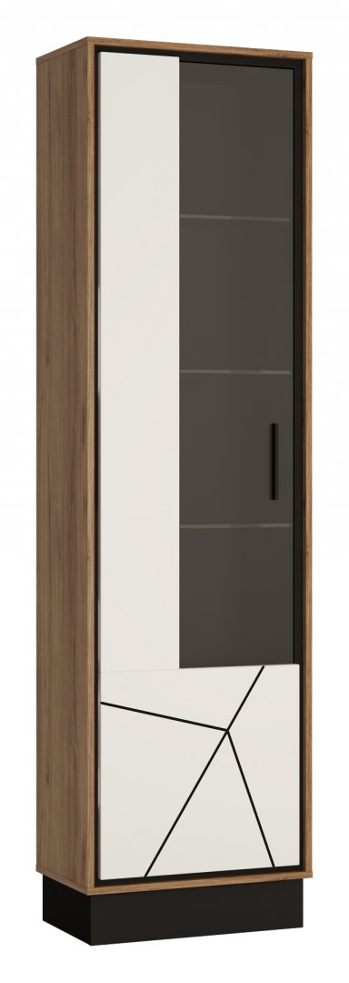 witryna wysoka biały połysk